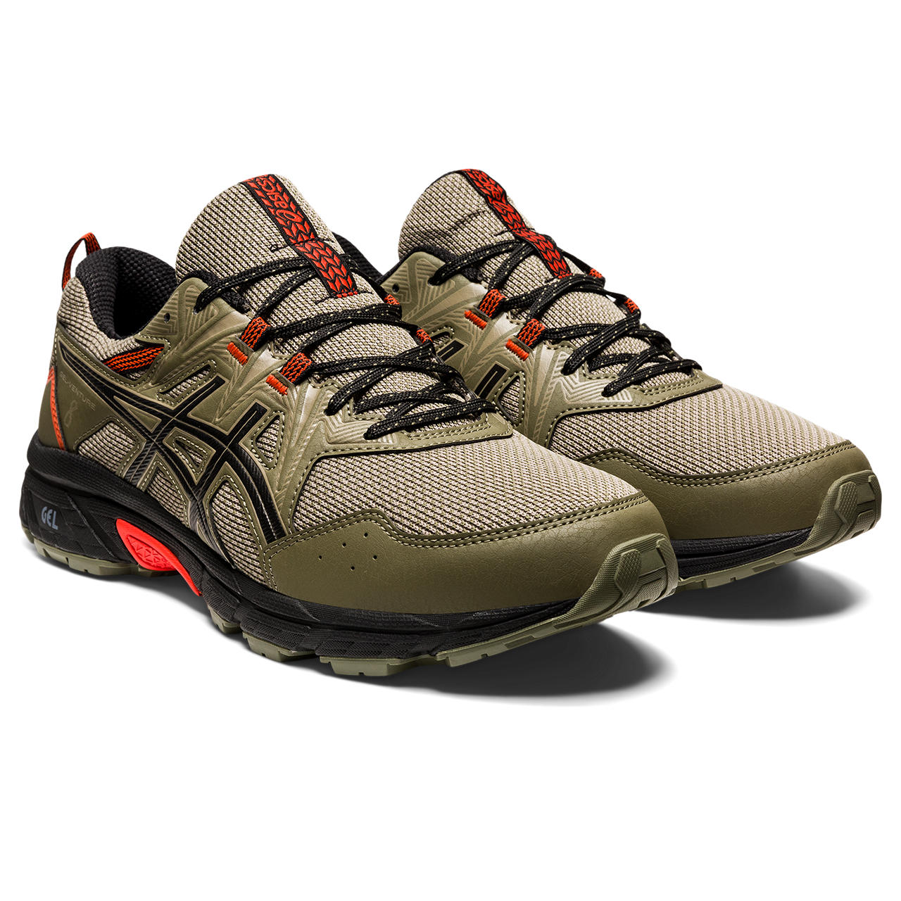 ASICS GEL VENTURE 8 MEN MANTLE GREEN/BLACK TRAIL RUNNING SHOE