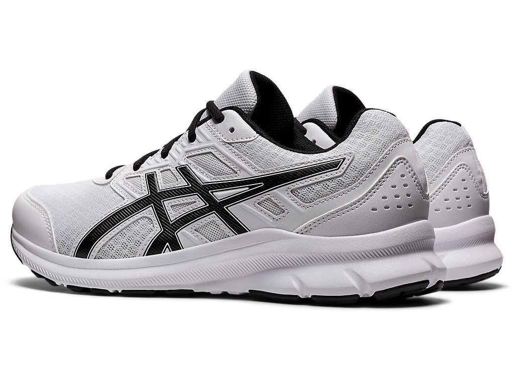 ASICS MENS JOLT 3 BEGINNER RUNNING SHOE (WHITE/BLACK)