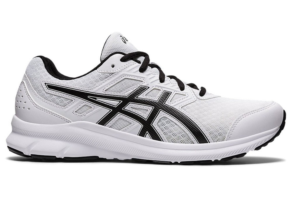 ASICS MENS JOLT 3 BEGINNER RUNNING SHOE (WHITE/BLACK)