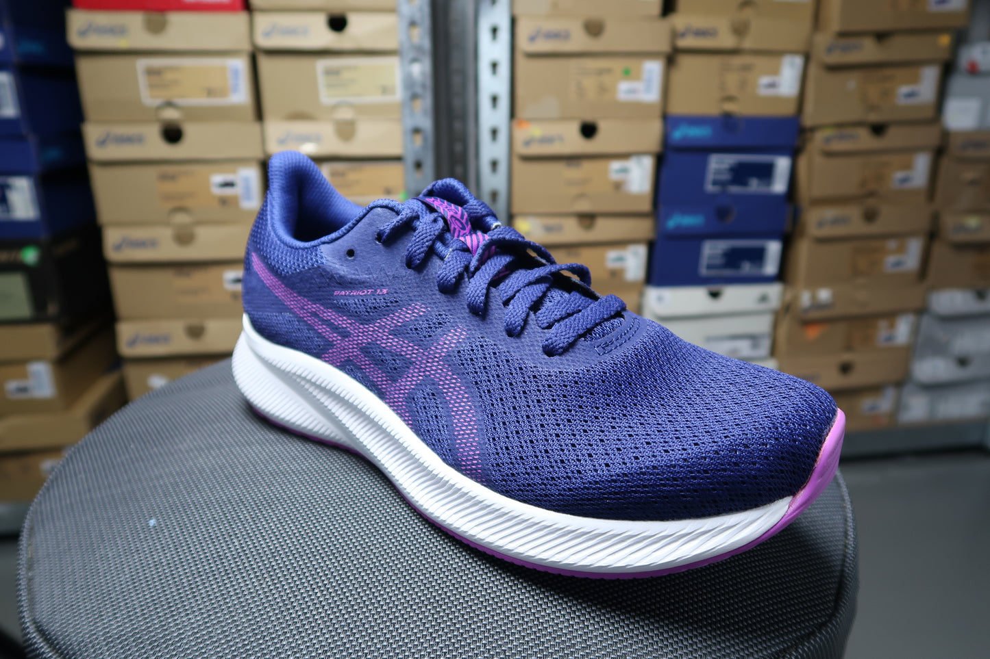 ASICS PATRIOT 13 WOMEN DIVA BLUE ROAD RUNNING