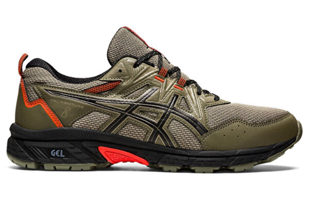 ASICS GEL VENTURE 8 MEN MANTLE GREEN/BLACK TRAIL RUNNING SHOE