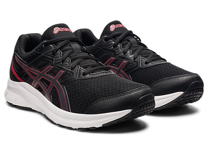 ASICS MENS JOLT 3 BEGINNER RUNNING SHOE (BLACK/CLASSIC RED)