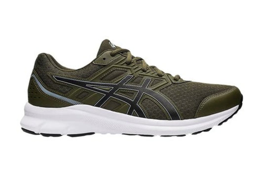 ASICS MENS JOLT 3 OLIVE BEGINNER RUNNING SHOE (OLIVE CANVA)